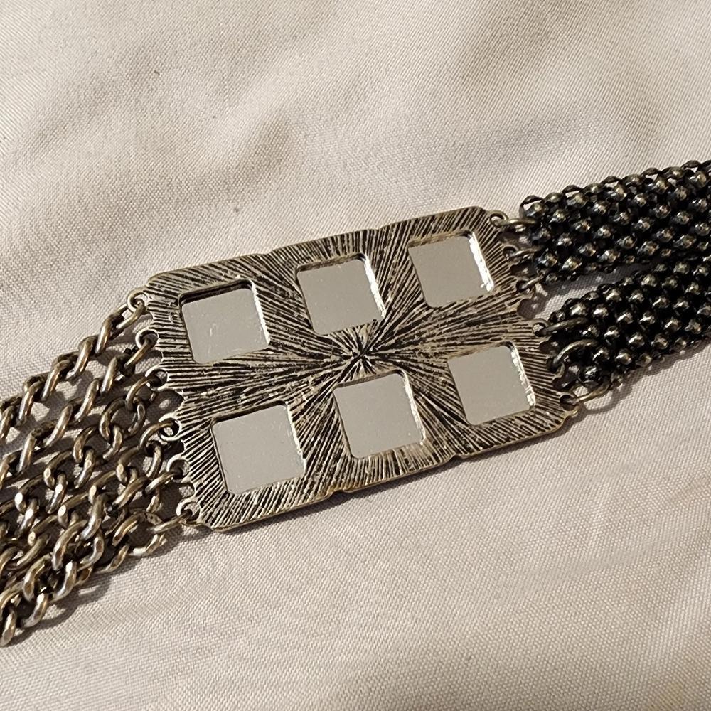 Silver/Ruby Long Statement Necklace - image 6